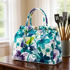 Floral Leather Bag